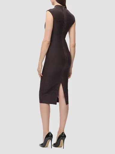 Hervé Léger Women's Anita Printed Sheath Midi Dress | Thumbnail 7 Hervé Léger Women's Anita Printed Sheath Midi Dress | Thumbnail 7