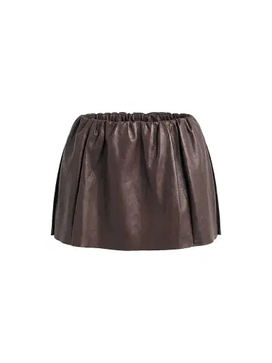 SEROYA Women's Kaitlin Leather Mini Skirt | Thumbnail 1 SEROYA Women's Kaitlin Leather Mini Skirt | Thumbnail 1