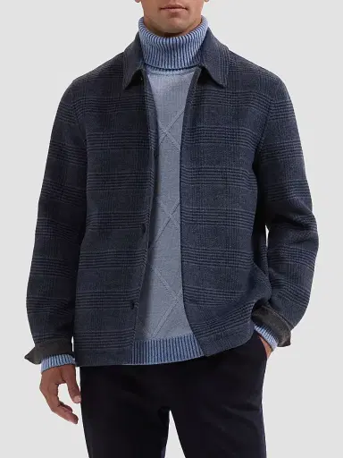Bugatchi Men's Plaid Wool-Blend Jacket | Thumbnail 4 Bugatchi Men's Plaid Wool-Blend Jacket | Thumbnail 4