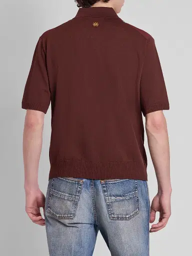 AMIRI Men's Abstract Paneled Wool-Blend Short-Sleeve Shirt | Thumbnail 3 AMIRI Men's Abstract Paneled Wool-Blend Short-Sleeve Shirt | Thumbnail 3