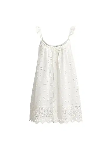 Polo Ralph Lauren Women's Cotton Eyelet Cami Sleep Dress | Thumbnail 1 Polo Ralph Lauren Women's Cotton Eyelet Cami Sleep Dress | Thumbnail 1