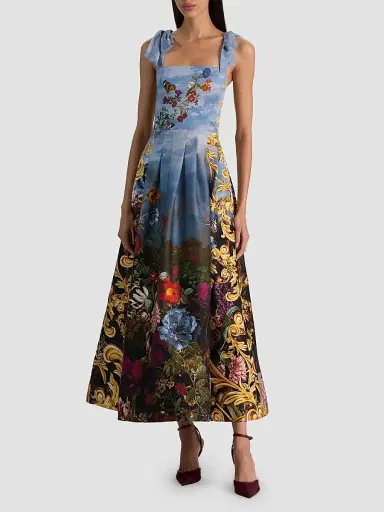 Alice + Olivia Women's Alpine Dawn Floral A-Line Maxi Dress | Thumbnail 2 Alice + Olivia Women's Alpine Dawn Floral A-Line Maxi Dress | Thumbnail 2