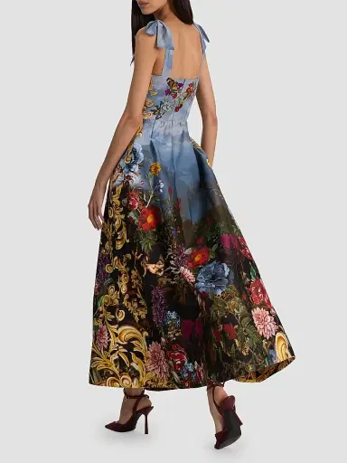 Alice + Olivia Women's Alpine Dawn Floral A-Line Maxi Dress | Thumbnail 3 Alice + Olivia Women's Alpine Dawn Floral A-Line Maxi Dress | Thumbnail 3