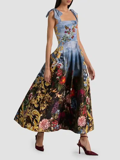 Alice + Olivia Women's Alpine Dawn Floral A-Line Maxi Dress | Thumbnail 5 Alice + Olivia Women's Alpine Dawn Floral A-Line Maxi Dress | Thumbnail 5