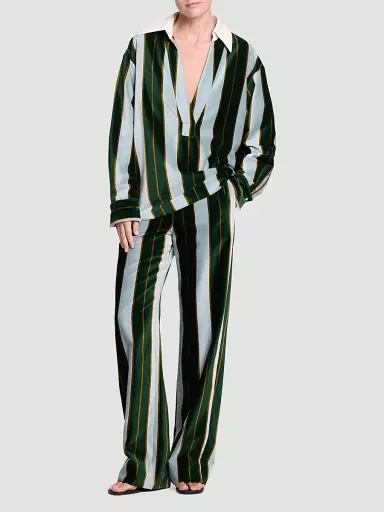 TWP Women's A Case Of You Striped Cotton Blouse | Thumbnail 2 TWP Women's A Case Of You Striped Cotton Blouse | Thumbnail 2