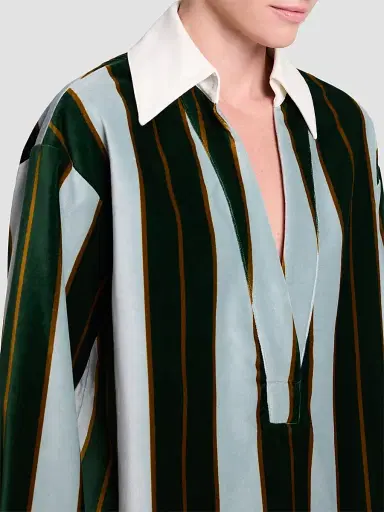 TWP Women's A Case Of You Striped Cotton Blouse | Thumbnail 5 TWP Women's A Case Of You Striped Cotton Blouse | Thumbnail 5