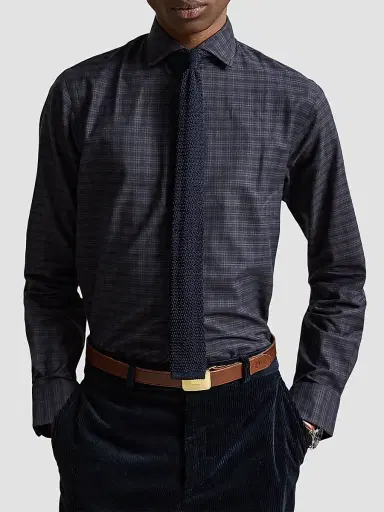 Polo Ralph Lauren Men's Tattersall Twill Classic-Fit Shirt | Thumbnail 4 Polo Ralph Lauren Men's Tattersall Twill Classic-Fit Shirt | Thumbnail 4