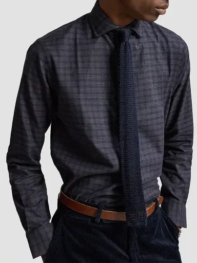Polo Ralph Lauren Men's Tattersall Twill Classic-Fit Shirt | Thumbnail 5 Polo Ralph Lauren Men's Tattersall Twill Classic-Fit Shirt | Thumbnail 5