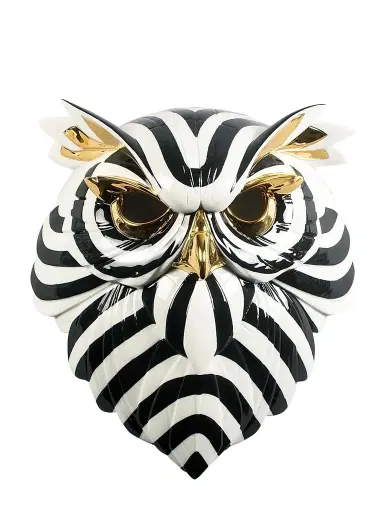 Lladro Fierce Portraits Porcelain Owl Mask | Thumbnail 1 Lladro Fierce Portraits Porcelain Owl Mask | Thumbnail 1