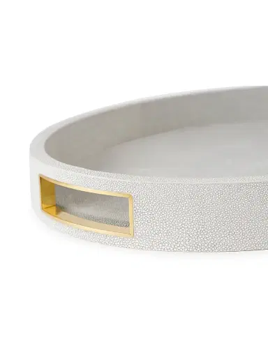 AERIN Modern Shagreen Cocktail Tray | Thumbnail 3 AERIN Modern Shagreen Cocktail Tray | Thumbnail 3