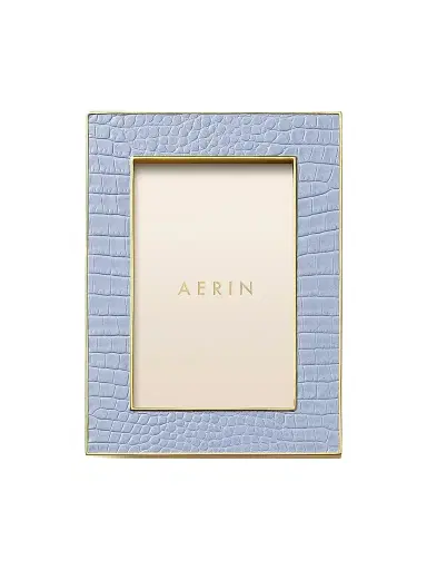 AERIN Classic Croc Leather Frame | Thumbnail 1 AERIN Classic Croc Leather Frame | Thumbnail 1