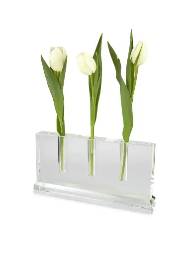 Tizo Clear Crystal 3-Hole Bud Vase | Thumbnail 2 Tizo Clear Crystal 3-Hole Bud Vase | Thumbnail 2