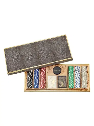 AERIN Shagreen 300-Piece Poker Set | Thumbnail 1 AERIN Shagreen 300-Piece Poker Set | Thumbnail 1