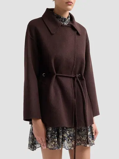 Ba&sh Women's Kam Wool-Blend Wrap Coat | Thumbnail 4 Ba&sh Women's Kam Wool-Blend Wrap Coat | Thumbnail 4