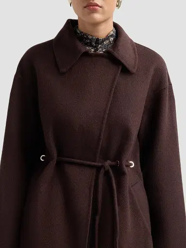 Ba&sh Women's Kam Wool-Blend Wrap Coat | Thumbnail 5 Ba&sh Women's Kam Wool-Blend Wrap Coat | Thumbnail 5