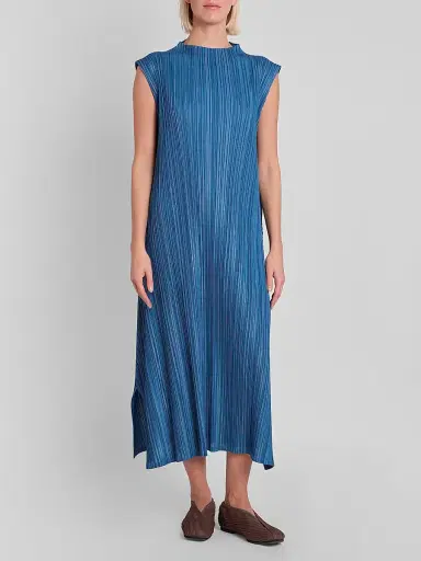 Pleats Please Issey Miyake Women's Mellow Pleats Midi Dress | Thumbnail 2 Pleats Please Issey Miyake Women's Mellow Pleats Midi Dress | Thumbnail 2