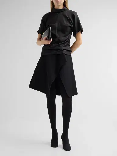 TOTEME Women's Scuba Slit Knee-Length Skirt | Thumbnail 2 TOTEME Women's Scuba Slit Knee-Length Skirt | Thumbnail 2
