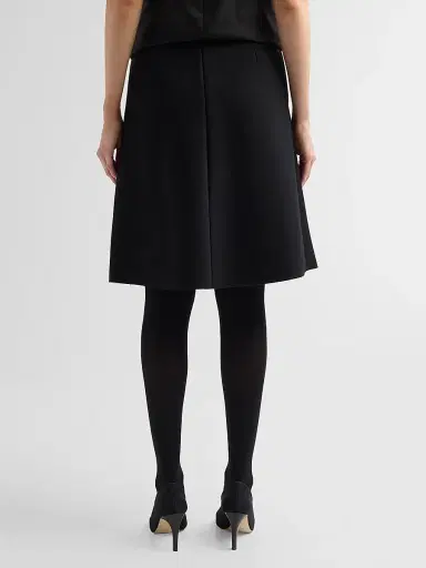 TOTEME Women's Scuba Slit Knee-Length Skirt | Thumbnail 3 TOTEME Women's Scuba Slit Knee-Length Skirt | Thumbnail 3
