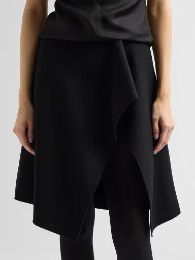 TOTEME Women's Scuba Slit Knee-Length Skirt | Thumbnail 5 TOTEME Women's Scuba Slit Knee-Length Skirt | Thumbnail 5
