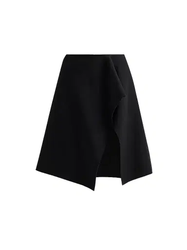 TOTEME Women's Scuba Slit Knee-Length Skirt | Thumbnail 1 TOTEME Women's Scuba Slit Knee-Length Skirt | Thumbnail 1