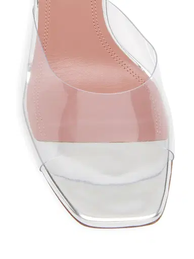 Amina Muaddi Women's Lupita 70MM Transparent Mules | Thumbnail 4 Amina Muaddi Women's Lupita 70MM Transparent Mules | Thumbnail 4