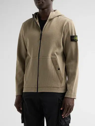Stone Island Men's Felpa Full-Zip Hoodie | Thumbnail 4 Stone Island Men's Felpa Full-Zip Hoodie | Thumbnail 4