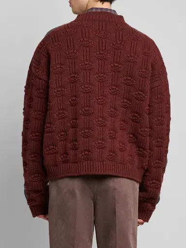 Marni Men's Fisherman Dot Wool-Cashmere Cardigan | Thumbnail 3 Marni Men's Fisherman Dot Wool-Cashmere Cardigan | Thumbnail 3