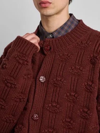 Marni Men's Fisherman Dot Wool-Cashmere Cardigan | Thumbnail 5 Marni Men's Fisherman Dot Wool-Cashmere Cardigan | Thumbnail 5