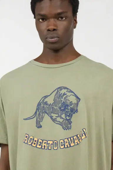 Roberto Cavalli Sage T-Shirt | Thumbnail 4 Roberto Cavalli Sage T-Shirt | Thumbnail 4