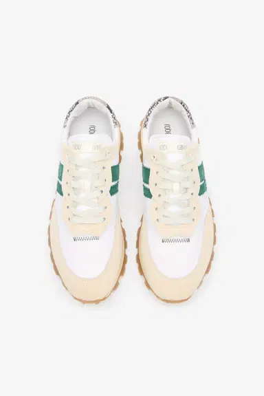 Roberto Cavalli White Running Shoes With Snake-Print Detail | Thumbnail 6 Roberto Cavalli White Running Shoes With Snake-Print Detail | Thumbnail 6