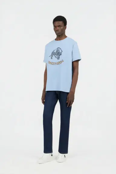 Roberto Cavalli Light Blue T-Shirt | Thumbnail 6 Roberto Cavalli Light Blue T-Shirt | Thumbnail 6