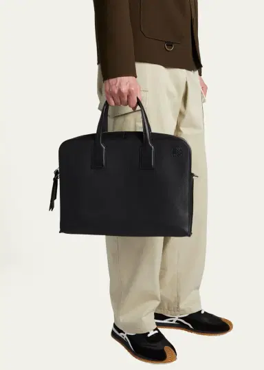 Loewe Men's Goya Thin Leather Briefcase Bag | Thumbnail 2 Loewe Men's Goya Thin Leather Briefcase Bag | Thumbnail 2
