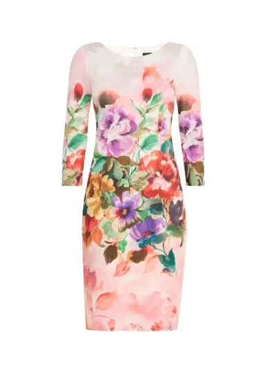 Rickie Freeman for Teri Jon Bodycon Floral-Print Scuba Dress | Thumbnail 1 Rickie Freeman for Teri Jon Bodycon Floral-Print Scuba Dress | Thumbnail 1