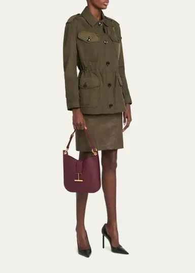 Tom Ford Tara Small Hobo Crossbody in Grained Leather | Thumbnail 13 Tom Ford Tara Small Hobo Crossbody in Grained Leather | Thumbnail 13