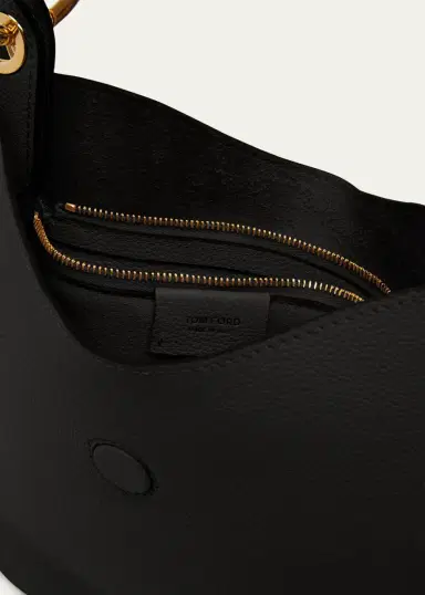 Tom Ford Tara Small Hobo Crossbody in Grained Leather | Thumbnail 4 Tom Ford Tara Small Hobo Crossbody in Grained Leather | Thumbnail 4