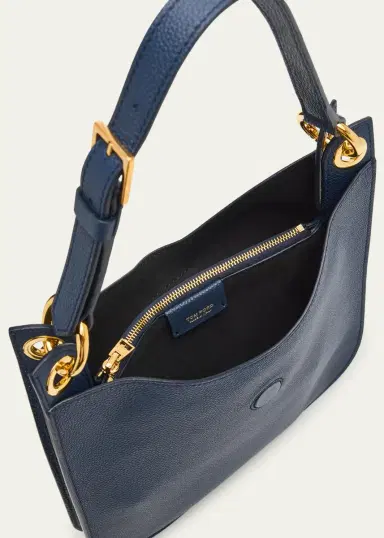 Tom Ford Tara Small Hobo Crossbody in Grained Leather | Thumbnail 8 Tom Ford Tara Small Hobo Crossbody in Grained Leather | Thumbnail 8