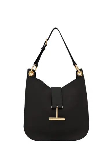 Tom Ford Tara Small Hobo Crossbody in Grained Leather | Thumbnail 1 Tom Ford Tara Small Hobo Crossbody in Grained Leather | Thumbnail 1