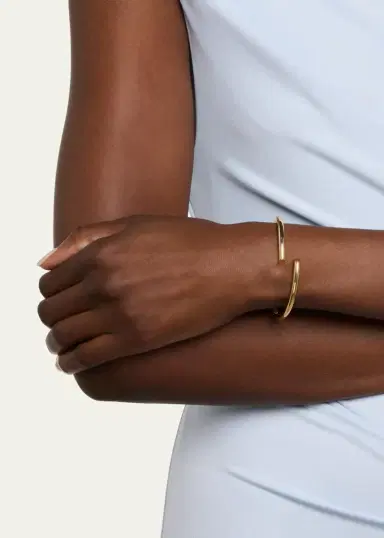 Lana 14K Gold Skinny Layered Echo Hollow Bangle Bracelet | Thumbnail 2 Lana 14K Gold Skinny Layered Echo Hollow Bangle Bracelet | Thumbnail 2