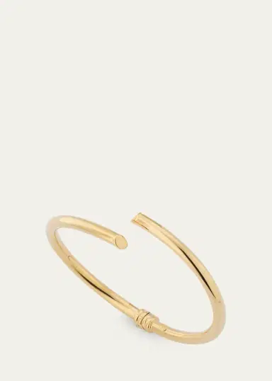 Lana 14K Gold Skinny Layered Echo Hollow Bangle Bracelet | Thumbnail 3 Lana 14K Gold Skinny Layered Echo Hollow Bangle Bracelet | Thumbnail 3