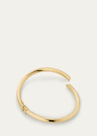 Lana 14K Gold Skinny Layered Echo Hollow Bangle Bracelet | Thumbnail 4 Lana 14K Gold Skinny Layered Echo Hollow Bangle Bracelet | Thumbnail 4