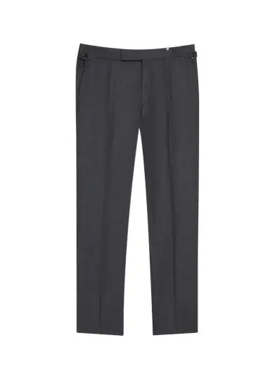 Tom Ford Men's Wool Sharkskin Flat-Front Pants | Thumbnail 1 Tom Ford Men's Wool Sharkskin Flat-Front Pants | Thumbnail 1