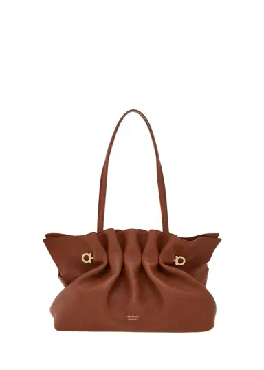 Ferragamo Piercing Medium Leather Shoulder Bag | Thumbnail 1 Ferragamo Piercing Medium Leather Shoulder Bag | Thumbnail 1
