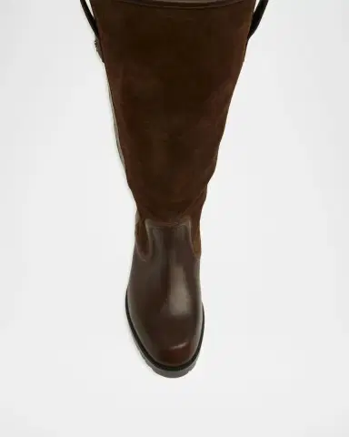 Christian Louboutin Men's Slouch Leather Lug-Sole Tall Boots | Thumbnail 4 Christian Louboutin Men's Slouch Leather Lug-Sole Tall Boots | Thumbnail 4