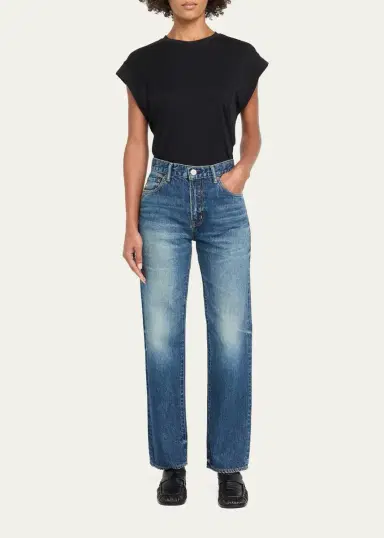 Moussy Vintage Leyde Straight-Leg Jeans | Thumbnail 2 Moussy Vintage Leyde Straight-Leg Jeans | Thumbnail 2
