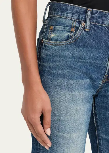 Moussy Vintage Leyde Straight-Leg Jeans | Thumbnail 5 Moussy Vintage Leyde Straight-Leg Jeans | Thumbnail 5