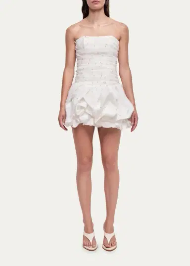 Aje Juniper Strapless Tulle Overlay Bubble Mini Dress | Thumbnail 2 Aje Juniper Strapless Tulle Overlay Bubble Mini Dress | Thumbnail 2
