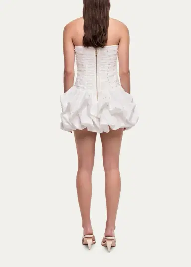 Aje Juniper Strapless Tulle Overlay Bubble Mini Dress | Thumbnail 3 Aje Juniper Strapless Tulle Overlay Bubble Mini Dress | Thumbnail 3