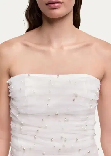 Aje Juniper Strapless Tulle Overlay Bubble Mini Dress | Thumbnail 5 Aje Juniper Strapless Tulle Overlay Bubble Mini Dress | Thumbnail 5