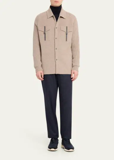 Sease Men's Wool-Cashmere Felted Overshirt | Thumbnail 2 Sease Men's Wool-Cashmere Felted Overshirt | Thumbnail 2