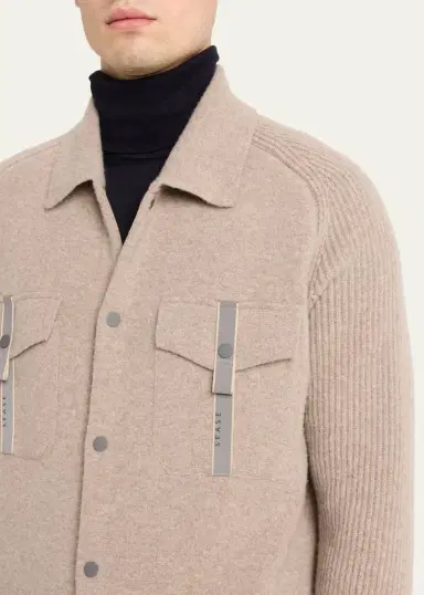 Sease Men's Wool-Cashmere Felted Overshirt | Thumbnail 5 Sease Men's Wool-Cashmere Felted Overshirt | Thumbnail 5